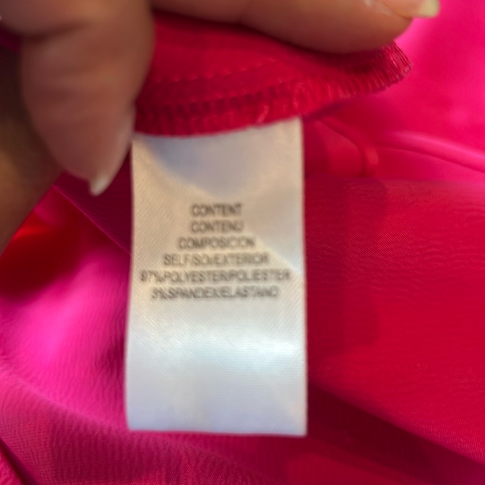 NWT! Nordstrom Vibrant Pink Midi Dress - Picture 8 of 9
